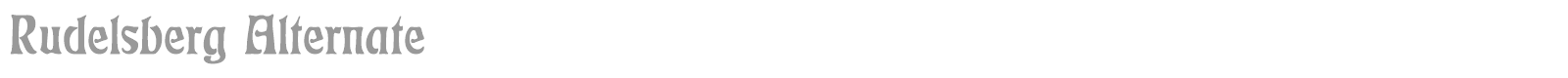 Rudelsberg font preview